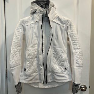 Lululemon white fleece jacket